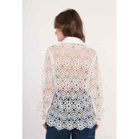 Chemise brodé écru