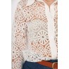 Chemise brodé écru