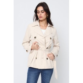 Trench Coat Court Beige