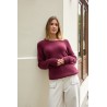 Pull Capuche Bordeaux