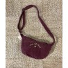 Sac Banane Velours Brodé