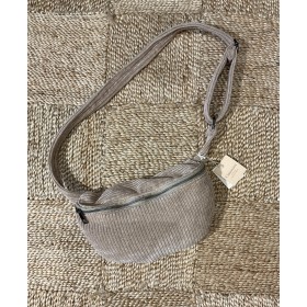 Sac Banane Velours Brodé