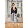 Sac Banane Velours Brodé