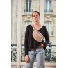 Sac Banane Velours Brodé