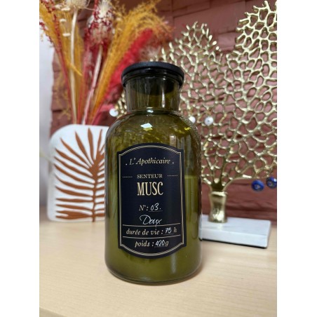 Bougie Parfumée Senteur "Musc" Fiole Alchimiste