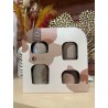 Coffret 4 Bougies Parfumées Senteurs "Délices d'Épices"