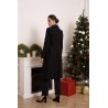Manteau en Laine Cintré Noir Nina