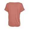Tee Shirt Col Rond en Modal Corail Nina
