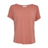 Tee Shirt Col Rond en Modal Corail Nina
