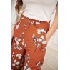 Pantalon Fluide Large Imprimé Fleuri