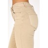 Pantalon Slim Beige Taille Haute Effet Push Up