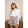 Short Coloré en Toile de Jouy - Confort et Élégance