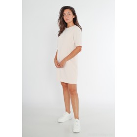 Robe Droite Courte à Col Rond