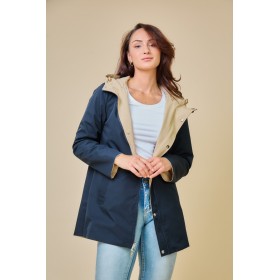 Parka Mi-longue Réversible, Imperméable et Déperlante