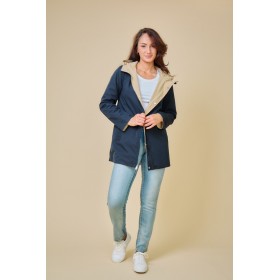 Parka Mi-longue Réversible, Imperméable et Déperlante