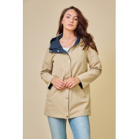 Parka Mi-longue Réversible, Imperméable et Déperlante