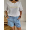 Tee-Shirt Amour Beige